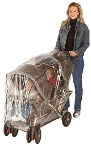 Jeep Double Stroller Rain Cover, Tandem Stroller Rain Cover, Baby Rain Cover, Double Stroller Accessories, Tandem Stroller Weather Shield, Universal Size, Waterproof, Windproof