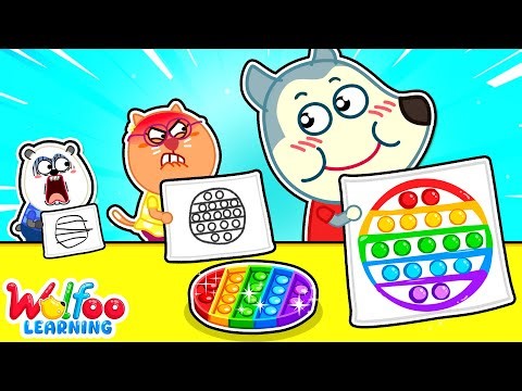 Who Draws Better Take the Prize Challenge! 🎨 DIY Fun Playtime Hacks! | Wolfoo Family Kids Cartoon