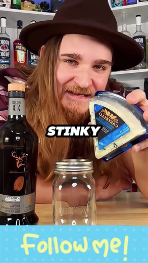 I left Blue Cheese in Scotch for a week #bluecheese #scotch #glenfiddich #fyp #inajar