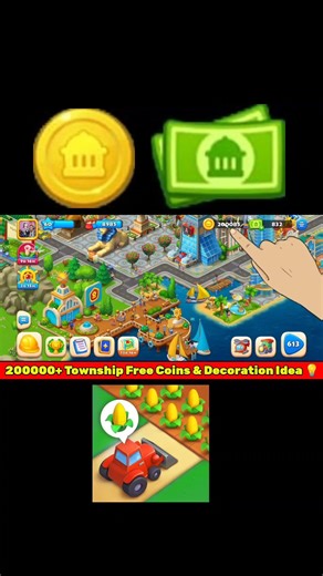 200000+ Township Free Coins & Decoration Idea 💡
