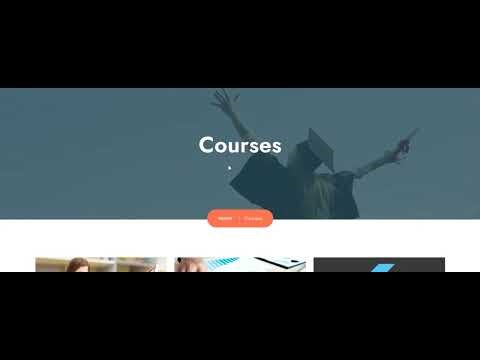 Online Course Website design | eLearning Platform & LMS Website Demo