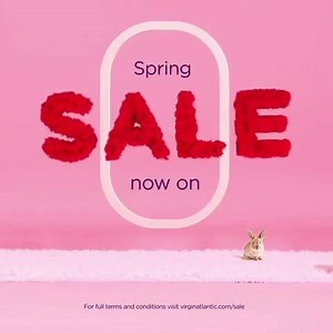 Run, don’t walk, to grab yourself a deal in our spring sale before it ends. You’ve only got until midnight tonight before those bargains disappear quicker than Easter chocolate. Hop to virginatlantic.com. | Virgin Atlantic
