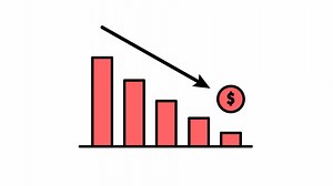Download Bar Chart Icon in Colored Outline Style of nice animated for your Bussines videos, easy to use with Transparent Background for free
