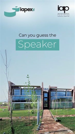 IAP- Karachi Chapter on Instagram: "Guess the Speaker at IAPEX 2026 Karachi Conference 👀 A leading voice in contemporary Pakistani architecture, known for shaping institutional and large-scale projects with clarity, restraint, and purpose. Principal Architect at one of the country’s most respected practices, his work bridges functionality, urban responsibility, and design excellence. Can you guess who this speaker is? Reveal coming soon. 30 Jan – 1 Feb | Expo Centre, Karachi #architectureconfer