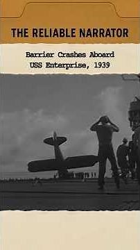 Barrier Crashes Aboard USS Enterprise, 1939 #history #ww2