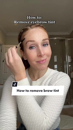 How to Remove Brow Tint
