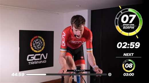 Reverse HIIT Race Winning Intervals 1 Hour Indoor Cycling Session GCN training