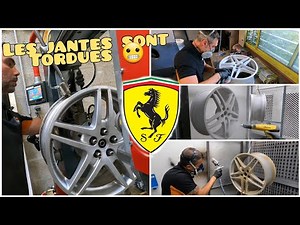 Ferrari F430: On restaure les jantes tordues chez jant west, Dévoilage et peinture🤩