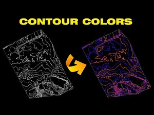 How to hide contour line & change colors in Civil 3d