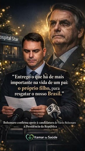 Em carta bolsonaro confirma Flávio presidenciável!