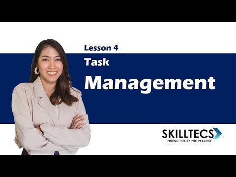 Lesson 4 - Task Management #taskmanagement