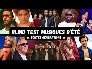 BLIND TEST MUSIQUES D'ÉTÉ DE 1969 À 2025 - 60 EXTRAITS (TOUTES GÉNÉRATIONS)