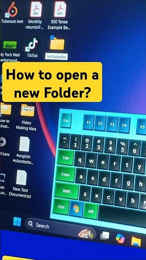PC File Tips : how to create new folder 📂 in desktop or window #windows #pcfiletips