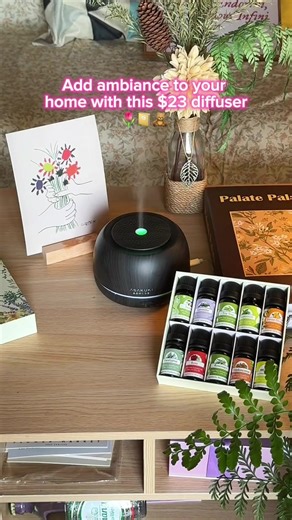Add ambiance to your house wiz this diffuser/humidifier👀🌼🏡#diffuser #humidifier #fyp#tiktokmademebuyit #smellgood #aromatherapy #essentialoils #homedecor