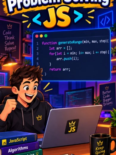 ‏Problem Solving JS - Generate range of integers | #leo_albert