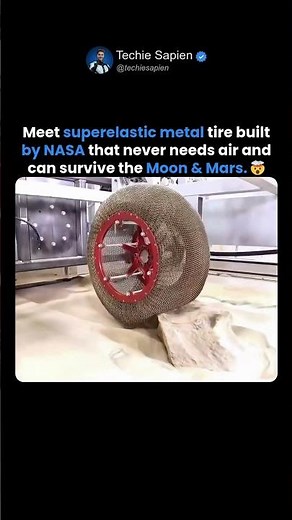 NASA’s Superelastic Metal Tire That Never Needs Air! 🤯🚀