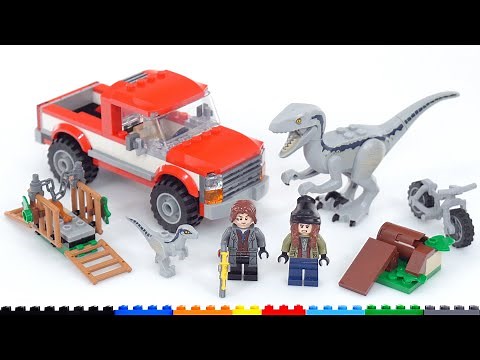 LEGO Jurassic World Blue & Beta Velociraptor Capture 76946 review! Brand new mid-sized raptor mold