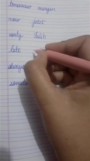 German words for daily use #english #deutsh #calligraphy