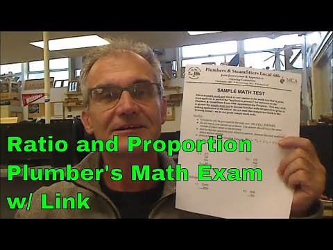 How to Succeed on the Plumbers Math Test Part 2, with link to practice exam