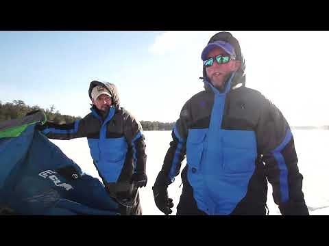 How to Set Up a Ice Fishing Hub Shelter in the Wind