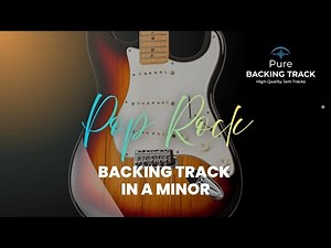 🎸Pop Rock Guitar Backing Track in A Minor (Am) | 130 BPM Jam Track