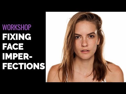 Fixing Face Imperfections & Stray Hairs