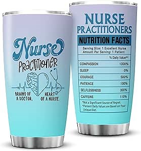 Nurse Practitioner Gifts For Women Nurse Practitioner Week Gifts for NP Stainless Steel Tumbler With Lid 20OZ