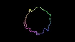 Download Abstract digital particle wave and lights background , Digital particle cyber or technology background, Animation of seamless loop for free