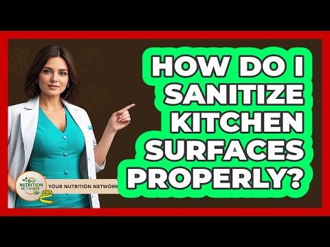 How Do I Sanitize Kitchen Surfaces Properly?