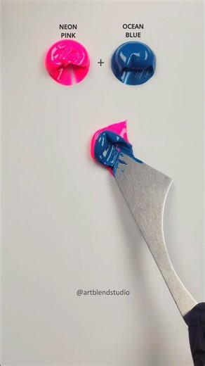 Mixing till it feels right 🎨 #colormixing #satisfying #asmr #art