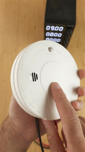 Why do smoke detectors always start chirping at night? Maybe a better question is, “do smoke detectors actually chirp more often at night, or are they just more annoying when they do?” #battery #experiment #chemistry | Reactions