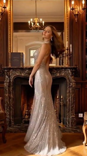Luxury Model Walk ✨ | Elegant Gown Fashion Shoot 🔥 #Shorts