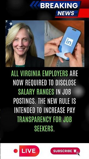 Virginia Now Requires Salaries in Job Listings