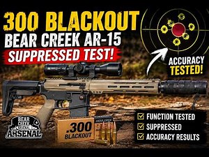 Bolt Action 300BLK 10.5" AR-15 Bear Creek Arsenal – Suppressed Accuracy & Reliability #300blackout