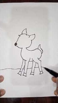 Easy dear drawing#Easy Dear Drawing #art#shorts