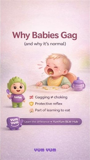 Why babies gag — and why it’s normal 🤍