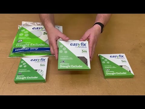 Choosing door and window frame Draught Excluders - Easyfix DIY options explained