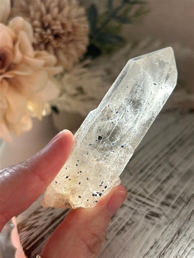 Anatase / Hematite Included Quartz Point - Etsy