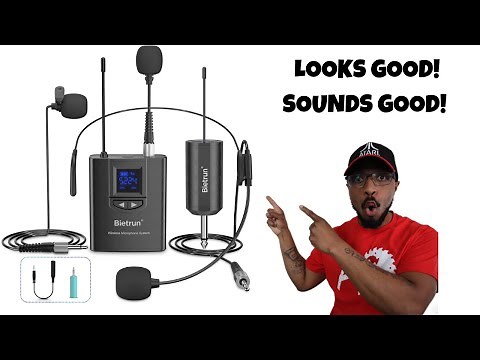 UHF Wireless Lavalier Lapel Microphone System/Headset Mic/Stand Mic, 165ft Range REVIEW!!