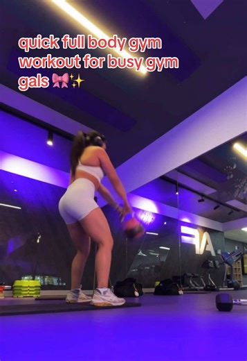 Quick full body workout for busy gym gals ✨ I did 5 sets of this circuit starting from 16 reps/secs each exercise, and decreased by 2 reps each subsequent set. It should look like 1 Circuit x 16 reps or secs (for rower and ski erg) 1:30 rest break 1 x 14 1:30 rest break 1 x 12 1:30 rest break 1 x 10 1:30 rest break 1 x 8 #gymtok #gymmotivation #gymexercises #workout #gymgirl