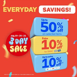 6.8K views · 981 reactions | Fill your carts with all your favorites at SM Store North EDSA’s 3-Day Sale! 朗 Enjoy EARLY ACCESS to savings of up to 70% OFF exclusively at SM Store North EDSA from July 17 to 21! Shop with your SMAC/Prestige cards and your BPI, BDO, or Metrobank credit cards for more discounts you’ll love!  See you there! Visit smstore.com/3ds for more information. | SM Store | Facebook
