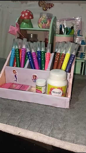 How to make cardboard craft#crafter aditi#handmade craft#colour holdar pen holdar#shortsviral#song