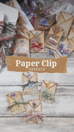 Gi Kerr on Instagram: "Simple little paper clip pockets Make sure to head over to my YouTube channel as I will be doing a giveaway very soon as I am about to hit 60,000 subscribers! Thank you for all of your support! ♡ ♡ ♡ #60000subscribers #youtubegiveaway #happinessincrafting #gikerr #paperclips #diypaperclips #pockets #miniletters #junkjournal #scrapbooking #etsyshop #youtubetutorial"