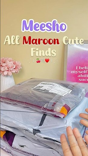 Cute Maroon Finds From Meesho♥️🤍