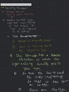 What is difference between Refracting and Reflecting telescope... | Filo