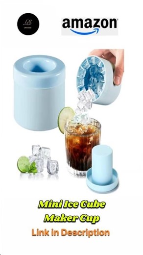 Mini Ice Cube Maker Cup Easy-Release Ice in Silicone #shorts #kitchen #smartgaudget #ytshorts