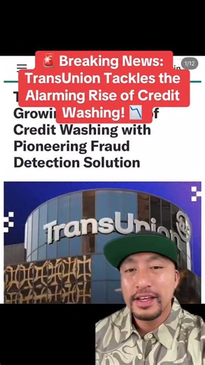 Mark “Mr.Ohana Credit” Santiago | 🚨 Breaking News: If you’re considering shady tactics like credit sweeps to repair your credit, you need to listen up! TransUnion has... | Instagram