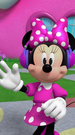 Minnie's on a vibe 🎶 Who's ready for Mickey Mouse Clubhouse next week?