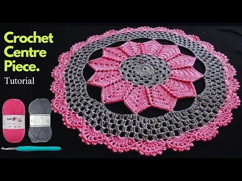 Crochet Decorative Table Center piece | Crochet Centre Piece English Tutorial for Beginners