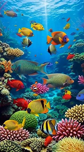 "Colorful Tropical Fish Swimming in Coral Reef | Cinematic Underwater Video"